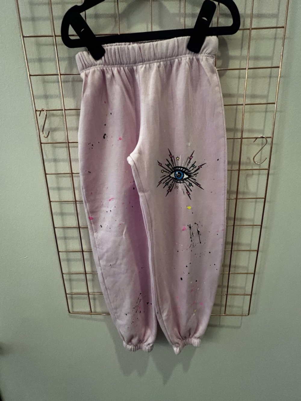 Firehouse Kids Pink Eye Graphic Jogger Sweatpants
